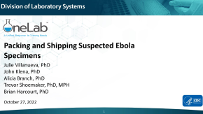 image of packing and shipping suspected ebola specimens